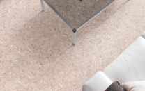 Влагостойкий Клеевой пробковый пол P999 Creme в интерьере дополнительные фото этого материала