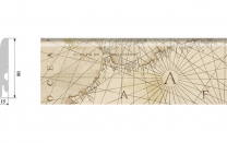 Плинтус World старинная карта дополнительные фото этого материала