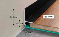 Микроплинтус micro-L белый дополнительные фото этого материала