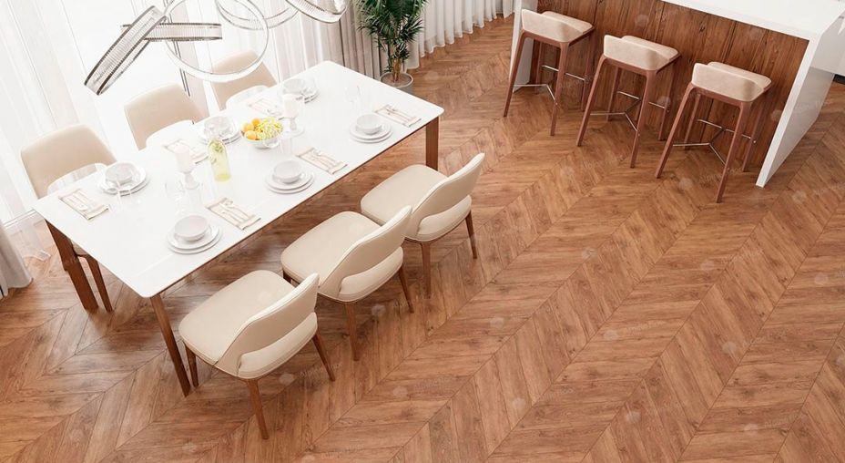 Кварцвинил елочка ECO 20-10 Гевуина Chevron Alpine Floor фото