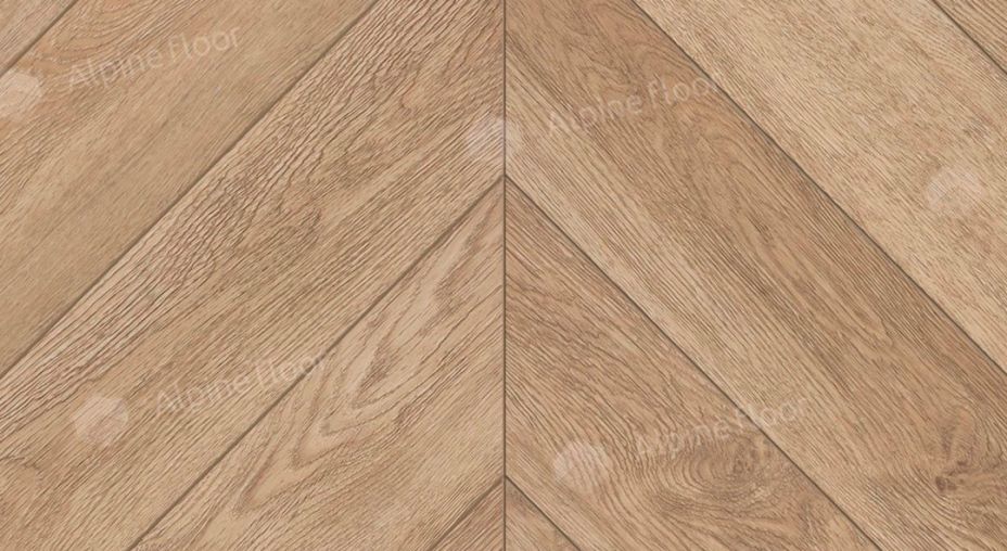 Кварцвинил елочка ECO 20-2 Дуб Ваниль Селект Chevron Alpine Floor фото