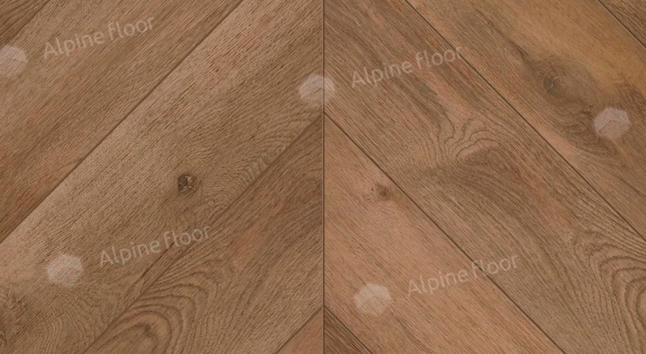 Кварцвинил елочка ECO 20-4 Дуб Насыщенный Chevron Alpine Floor фото